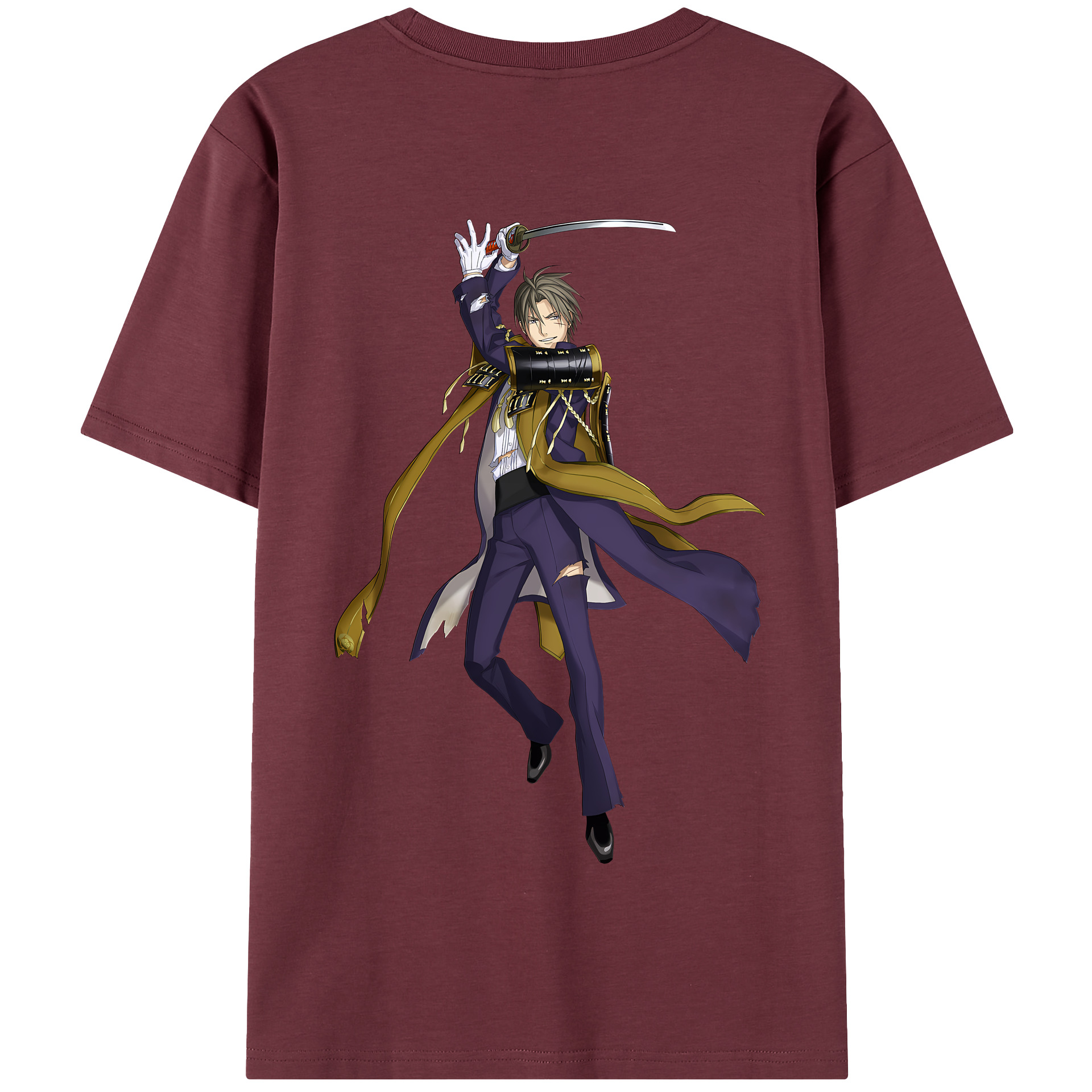 （画像用） 刀剣乱舞 Touken Ranbu 綿100％半袖Tシャツ（背面プリント）